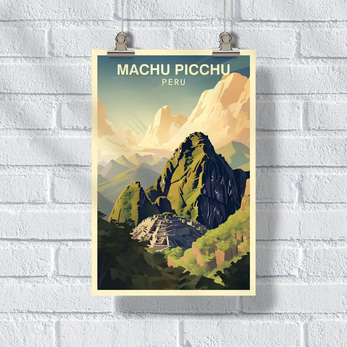 Machu Picchu Huayna Picchu Poster