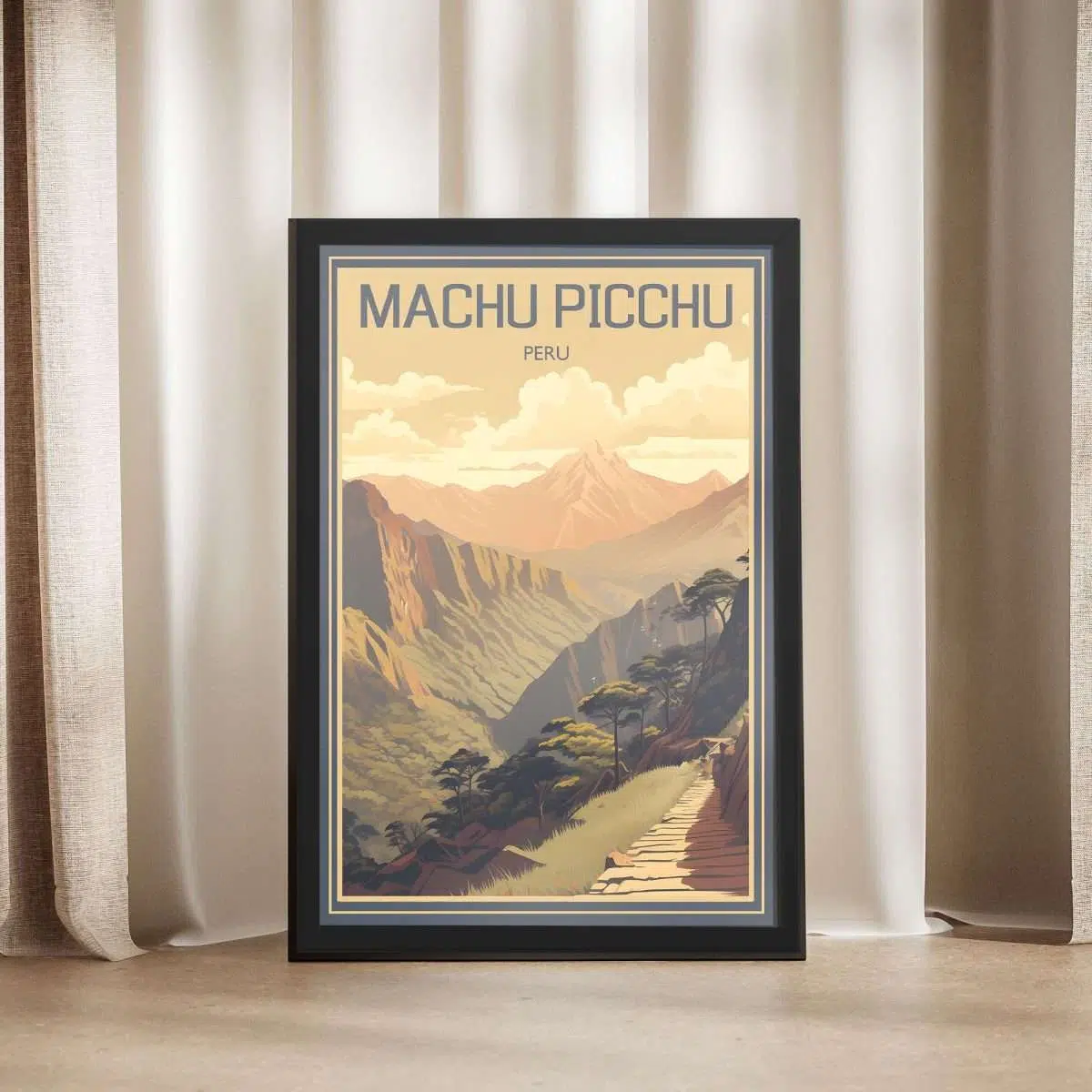 Machu Picchu Inca Trail Framed Poster