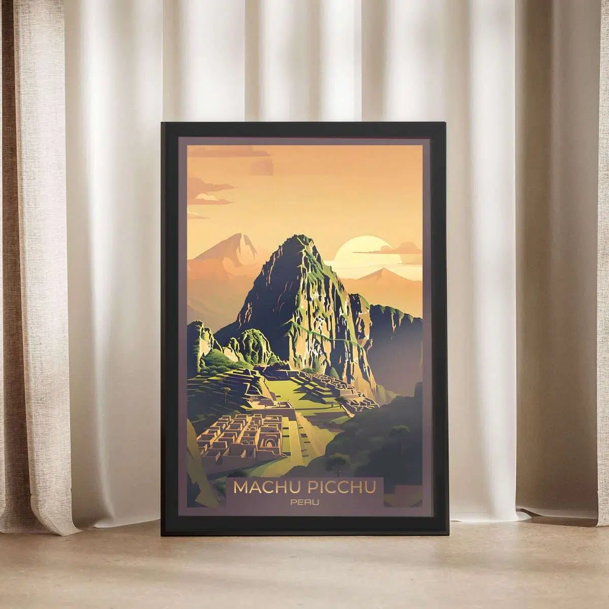 Machu Picchu Sunrise Framed Poster