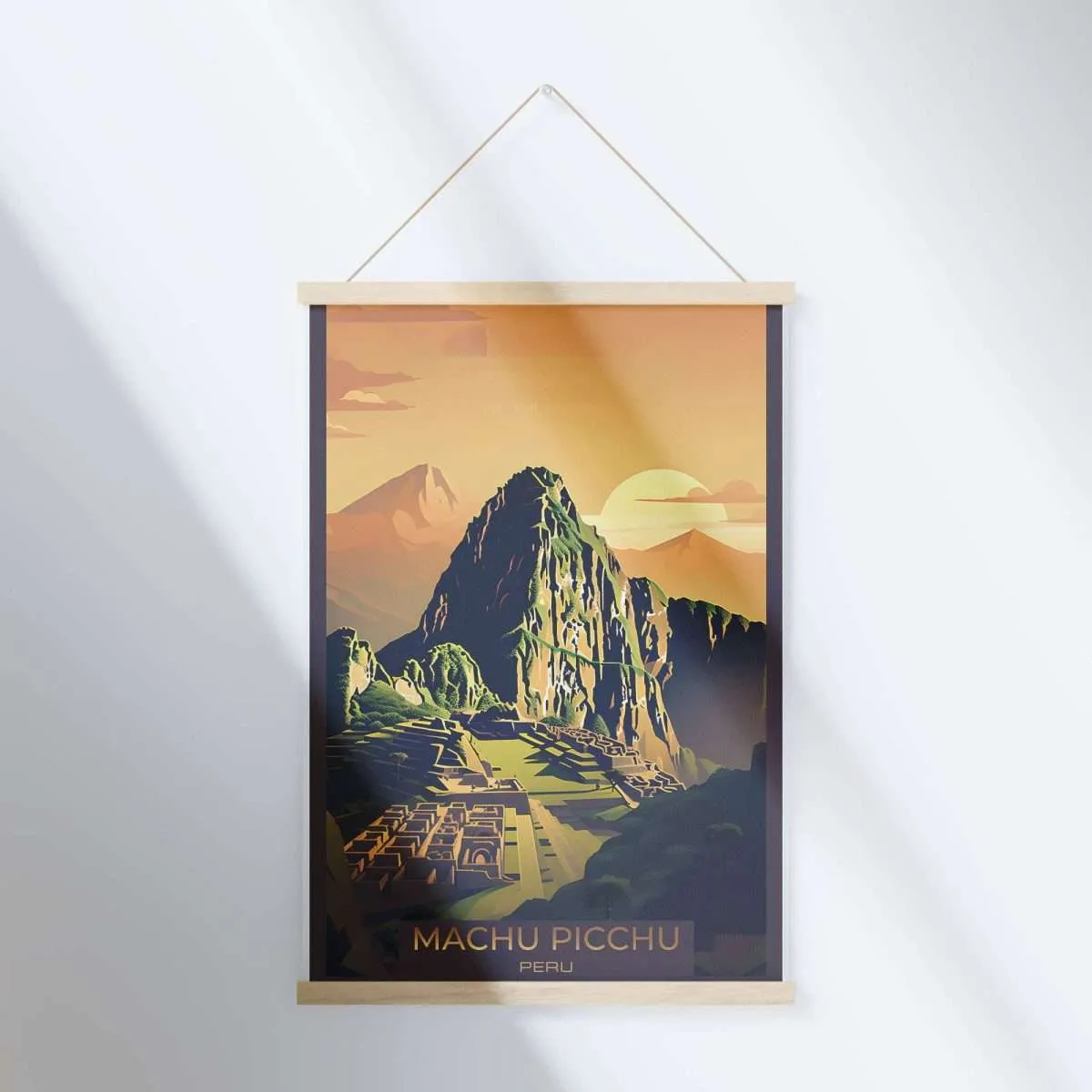 Machu Picchu Sunrise Hanger Poster