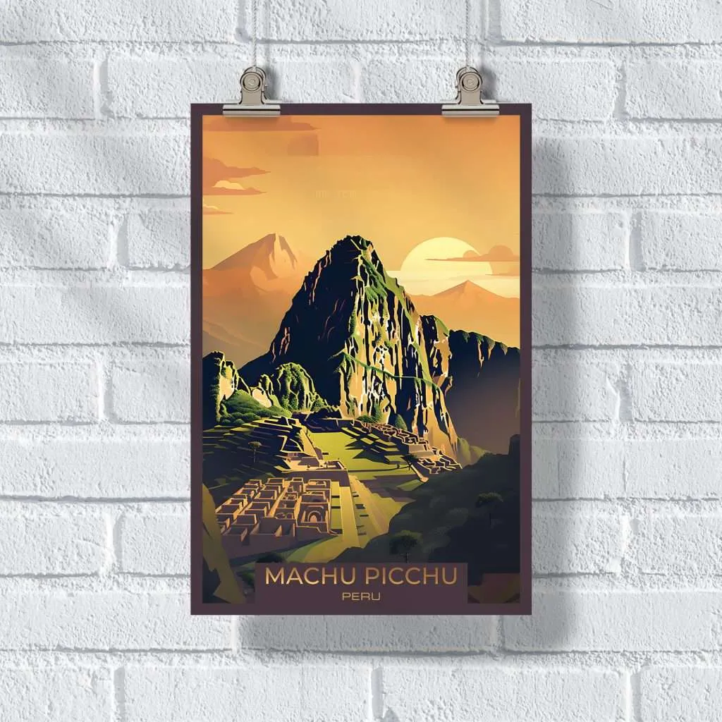 Machu Picchu Sunrise Poster