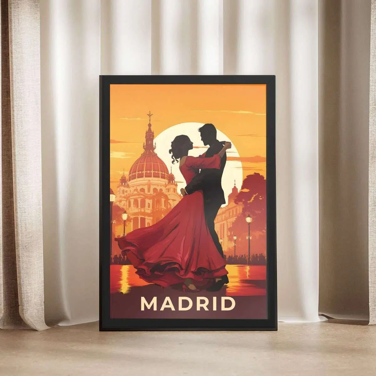 Madrid Flamenco Nights Framed Poster