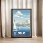 Oslo Maritime Majesty Framed Poster