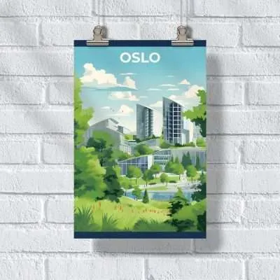 Oslo Urban Harmony Poster