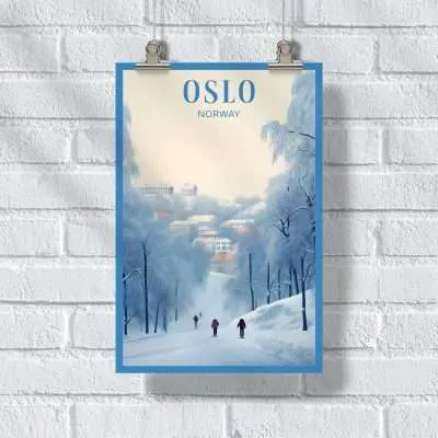 Oslo Winter Whispers Poster