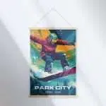 Park City Freestyle Snowboarder Hanger Poster