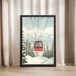 Park City Ski Lift Framed Poster