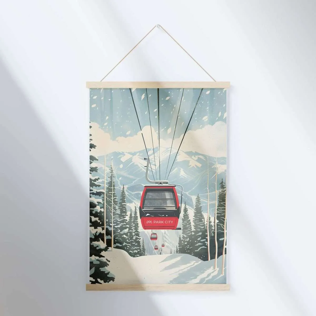 Park City Ski Lift Hanger Poster