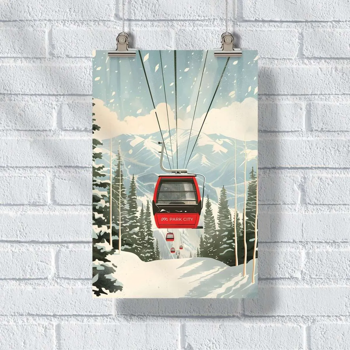 Park City Ski Lift Poster