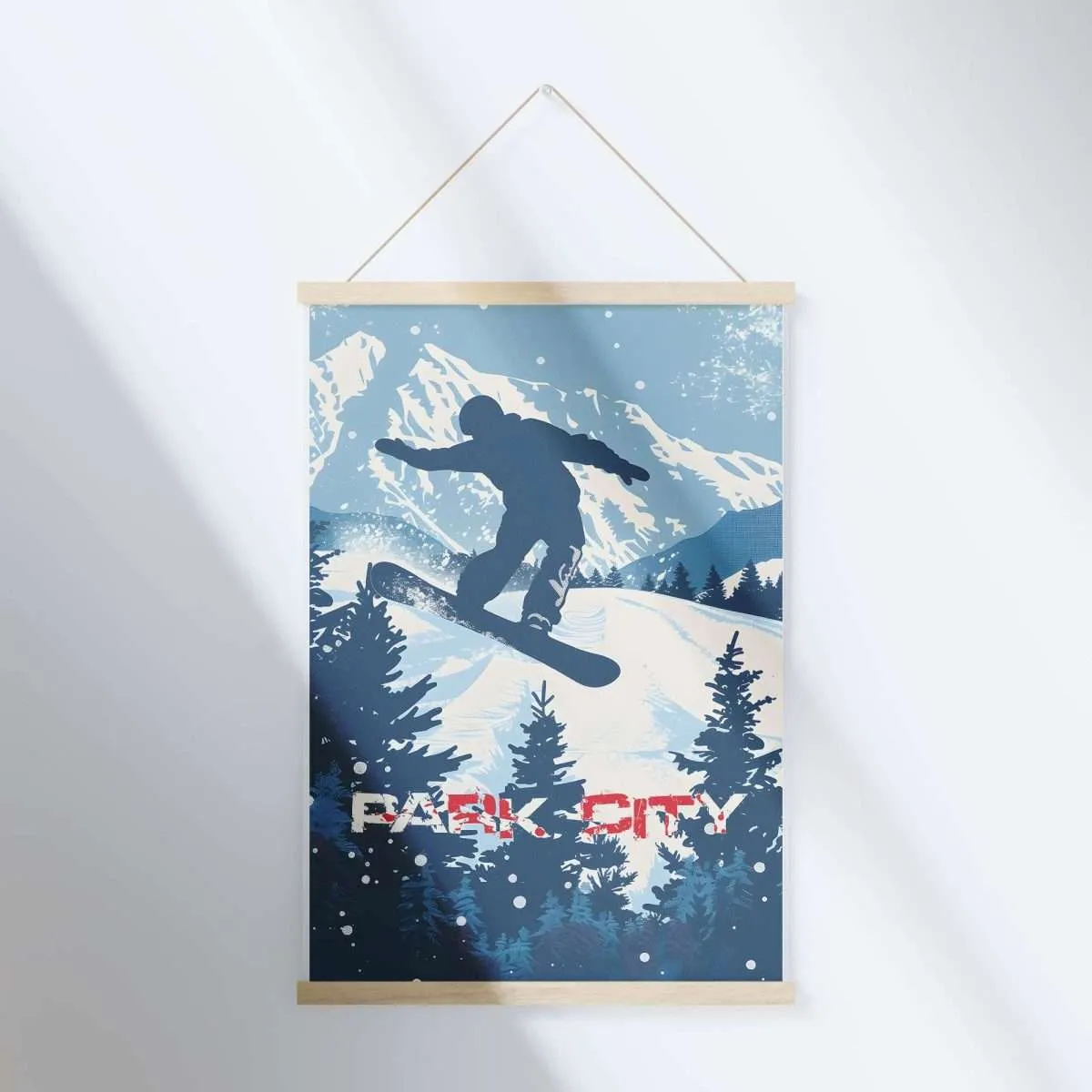 Park City Snowboarding Hanger Poster