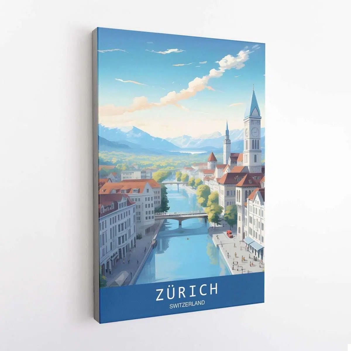 Zurich Swiss Riviera Retreat Canvas