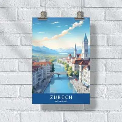 Zurich Swiss Riviera Retreat Poster