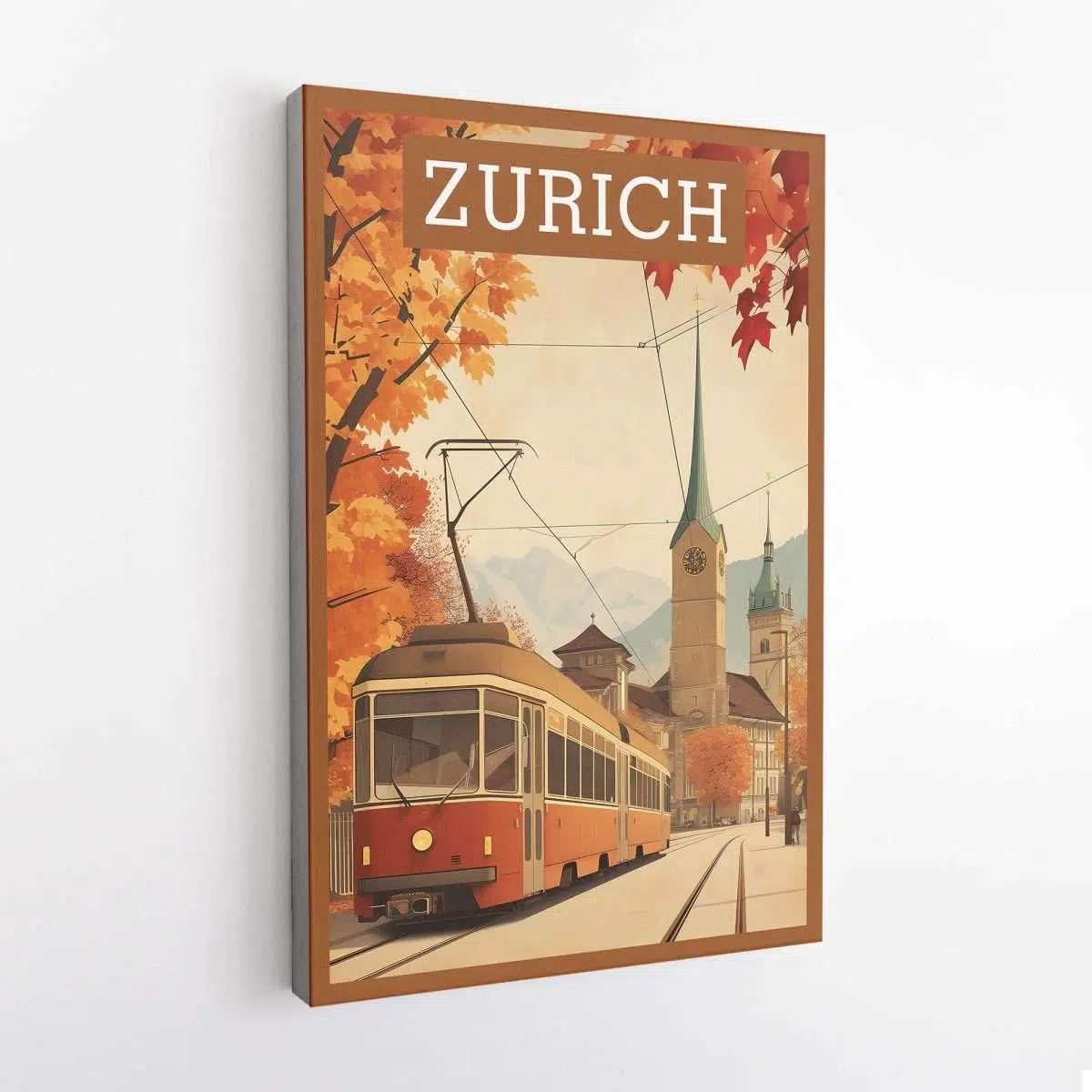 Zurich Vintage Swiss Explorer Canvas