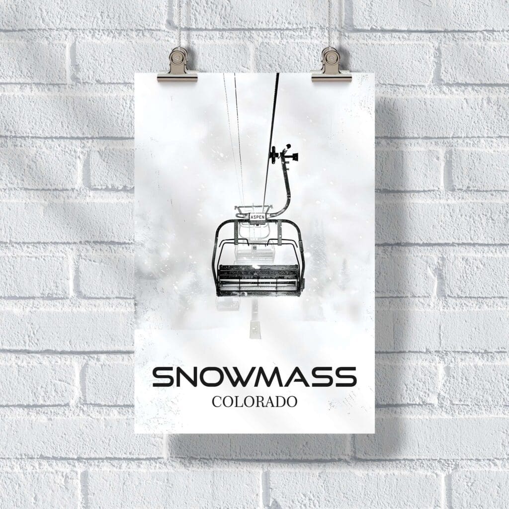 Aspen Snowmass Alpine Elegance Poster