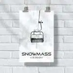 Aspen Snowmass Alpine Elegance Poster