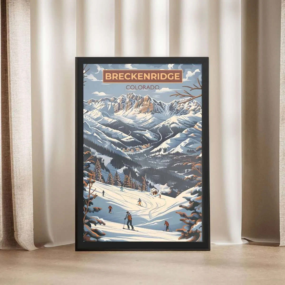 Breckenridge Mountain Majesty Framed Poster