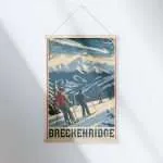 Breckenridge Vintage Ski Adventure Hanger Poster