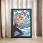 Jackson Hole Marilyn's Mountain Escape Framed Poster