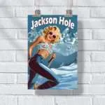 Jackson Hole Marilyn's Mountain Escape Poster