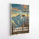 Jackson Hole Retro Canvas