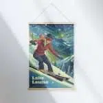 Lake Louise Female Skier Grace Hanger Poster