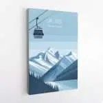 Lake Louise Minimalist Gondola Canvas