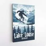 Lake Louise Ski Resort Snowboarding Canvas