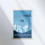 Mammoth Minimalist Gondola Hanger Poster