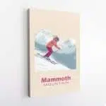 Mammoth Mountain Female Skier Grace Canvas