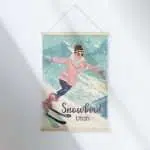 Snowbird Audrey's Alpine Adventure Hanger Poster