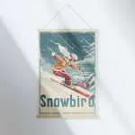 Snowbird Graceful Ski Descent Hanger Poster