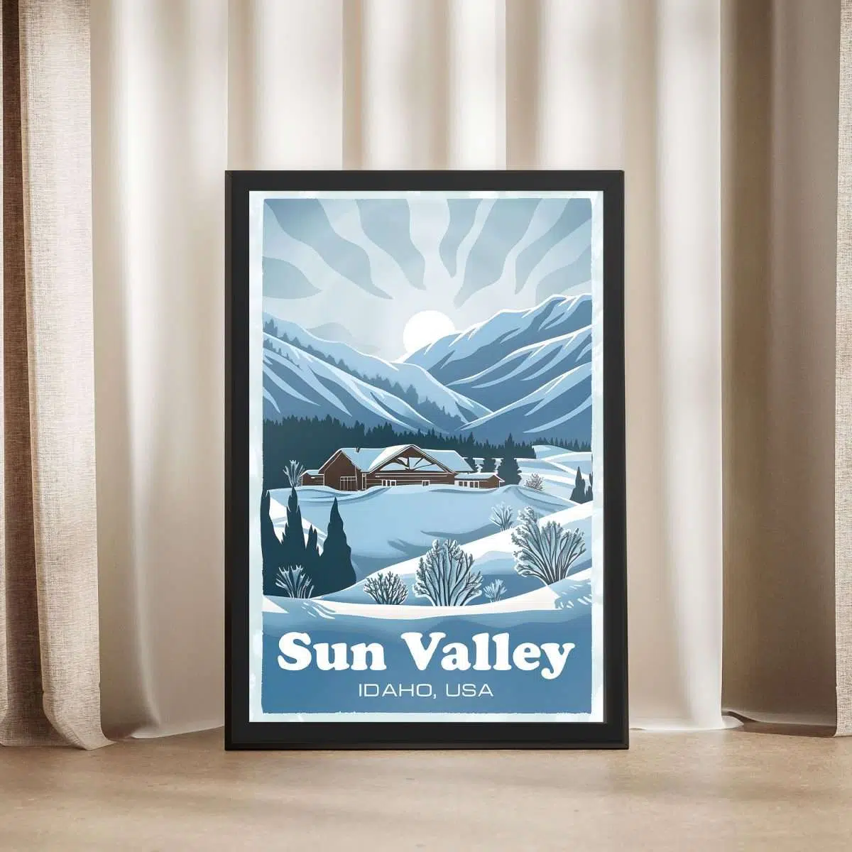 Sun Valley Serene Summit Framed Poster