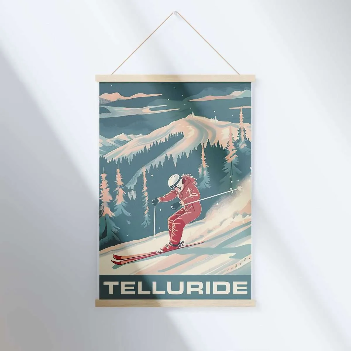 Telluride Graceful Descent Hanger Poster