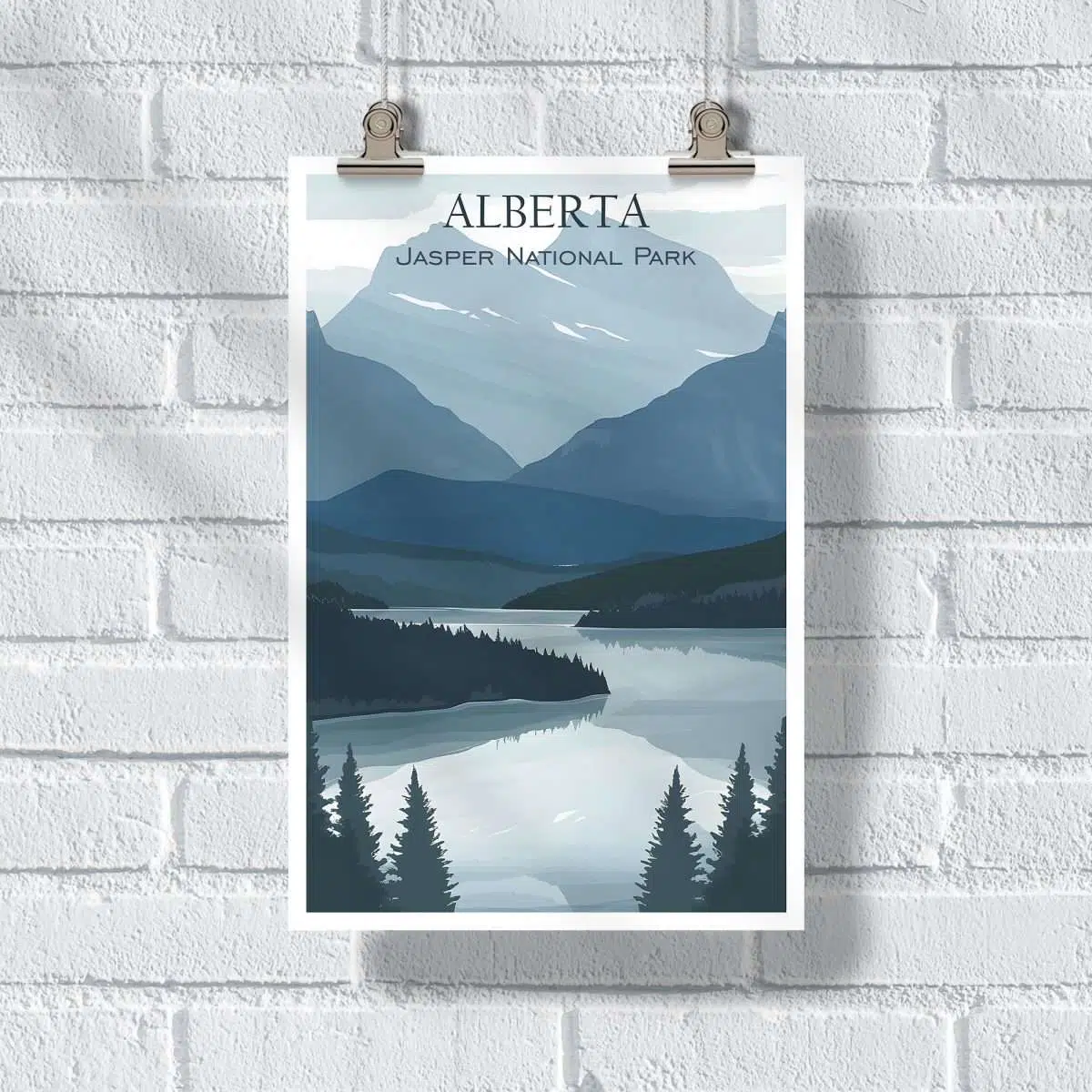 Alberta Minimalist Jasper Poster UnitedWorldMemories