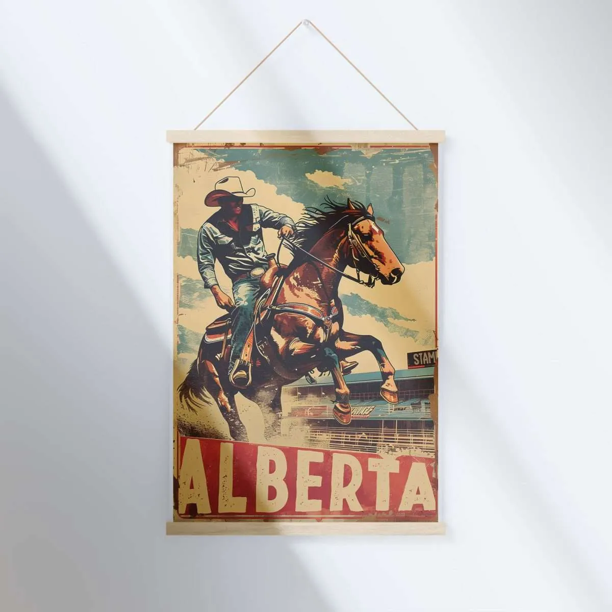 Alberta Retro Calgary Stampede Hanger Poster UnitedWorldMemories