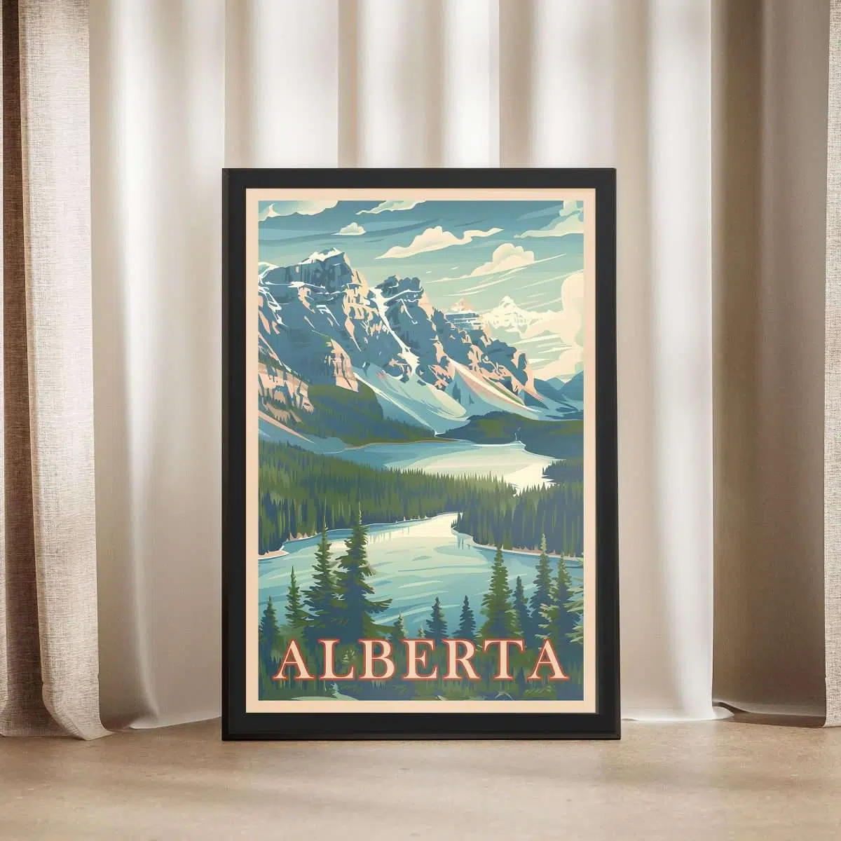 Alberta Vintage Banff Framed Poster UnitedWorldMemories