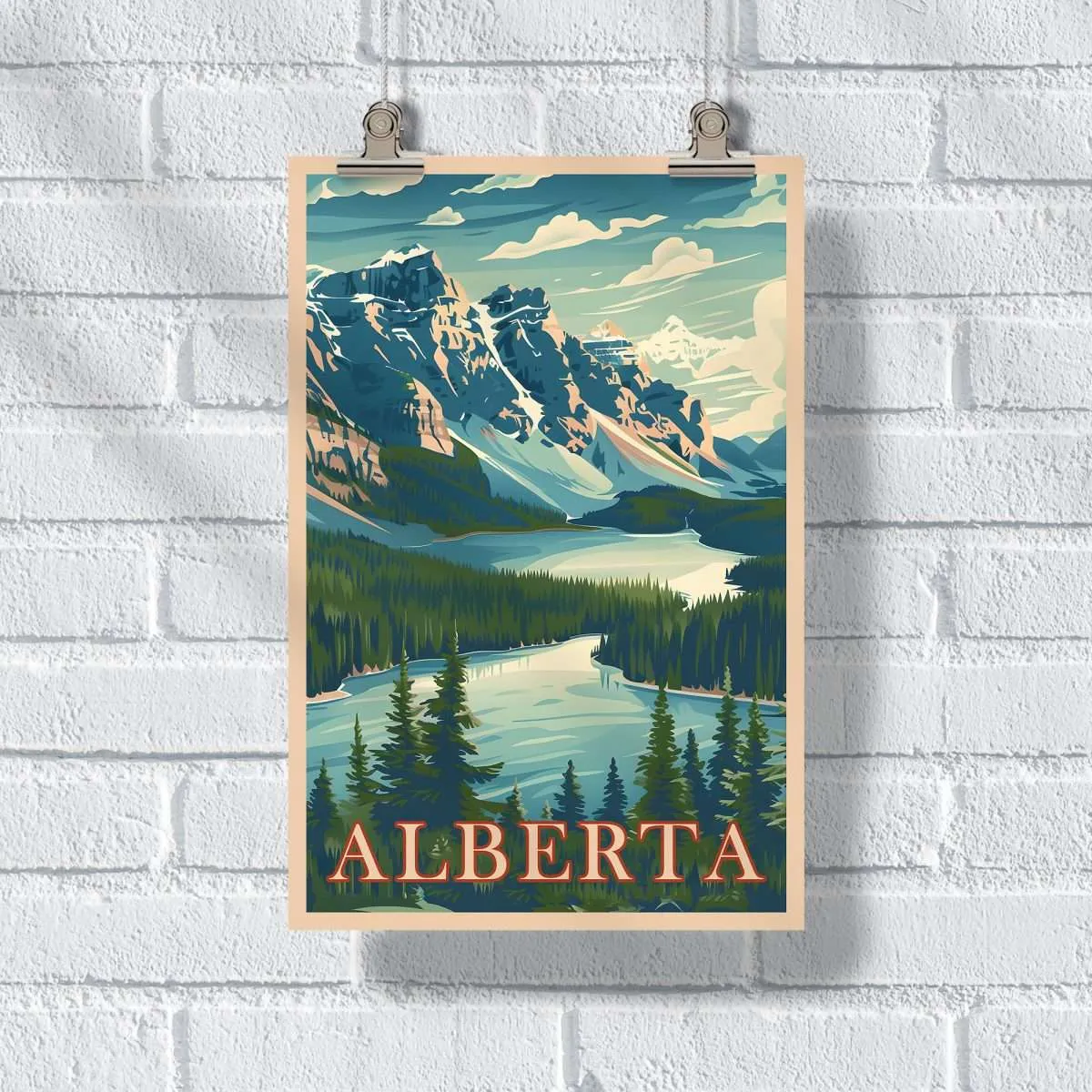 Alberta Vintage Banff Poster UnitedWorldMemories