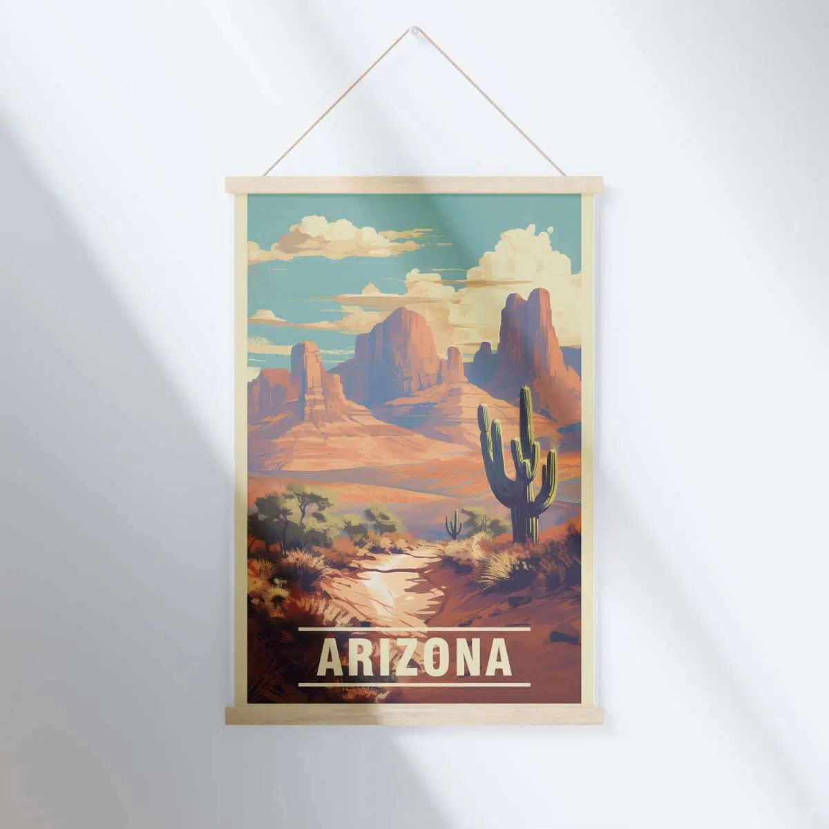 Arizona Desert Vintage Hanger Poster UnitedWorldMemories