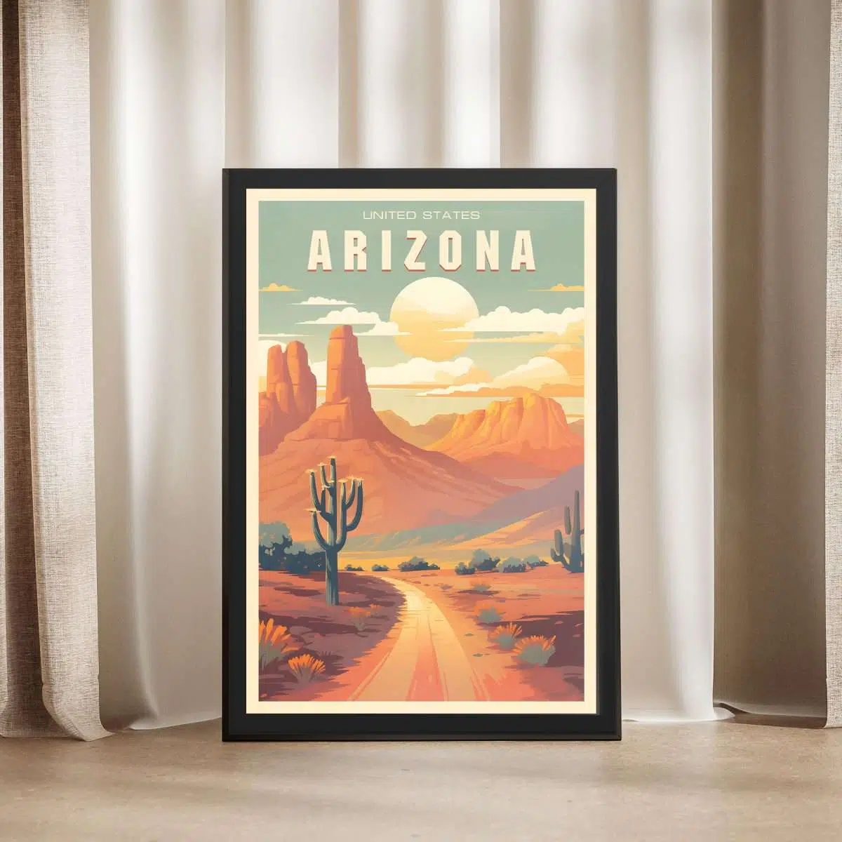 Arizona Desert Framed Poster UnitedWorldMemories