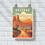 Arizona Desert Poster UnitedWorldMemories