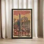 Arizona Retro Wild West Framed Poster UnitedWorldMemories