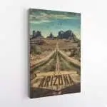 Arizona Vintage Route 66 Canvas UnitedWorldMemories