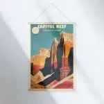 Capitol Reef National Park Modern Vibes Hanger Poster UnitedWorldMemories