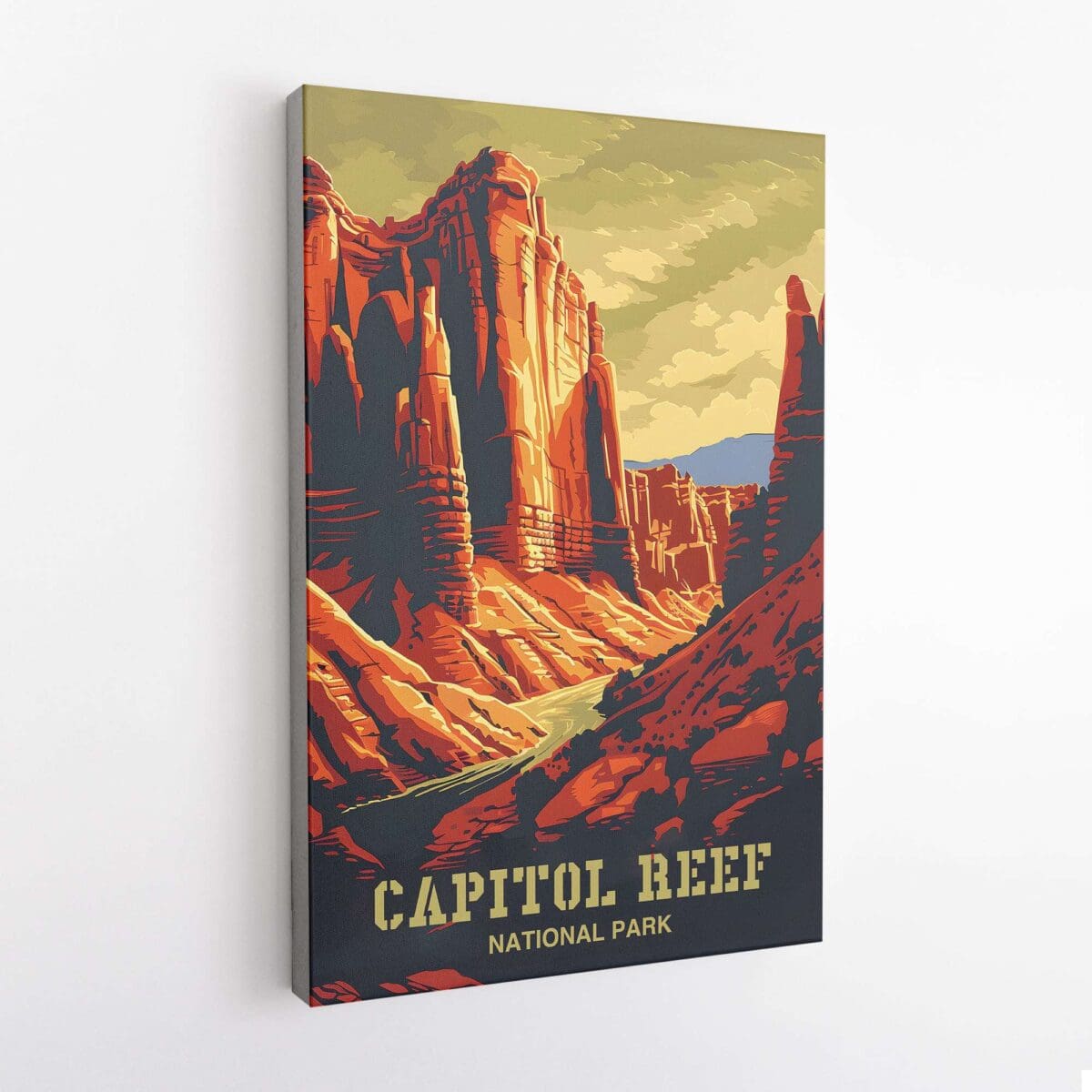 Capitol Reef National Park Striking Rocks Canvas UnitedWorldMemories