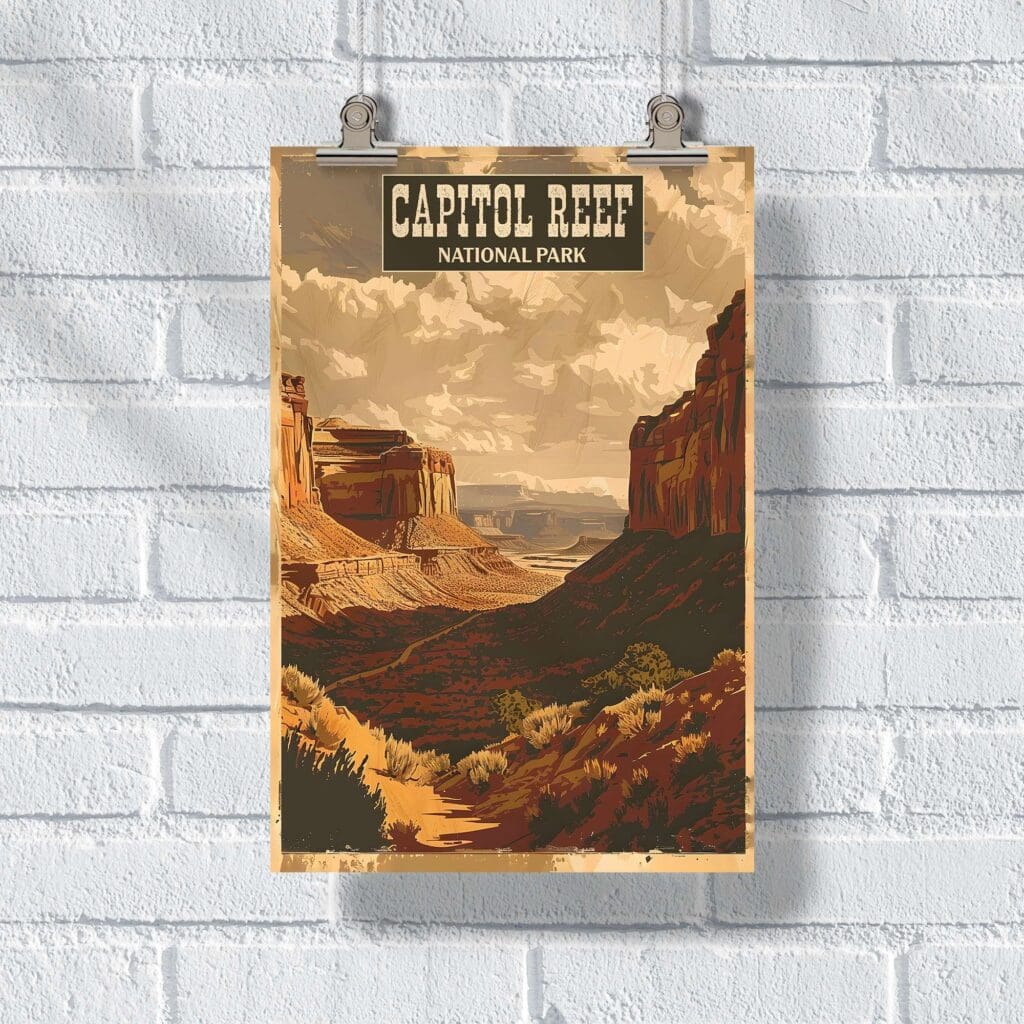 Capitol Reef National Park Timeless Beauty Poster UnitedWorldMemories