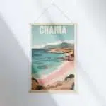 Chania Elafonissi Beach Hanger Poster UnitedWorldMemories