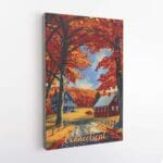 Connecticut Autumn Tapestry Canvas UnitedWorldMemories