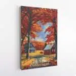 Connecticut Autumn Tapestry Canvas UnitedWorldMemories