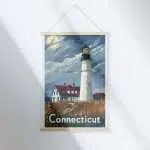 Connecticut Lighthouse Hanger Poster UnitedWorldMemories