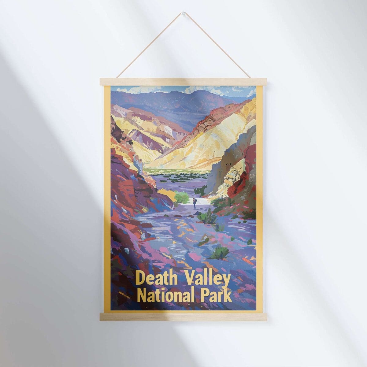 Death Valley National Park Artist's Palette Adventure Hanger Poster UnitedWorldMemories